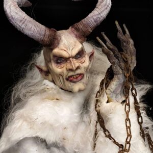 Krampus full face prosthetic