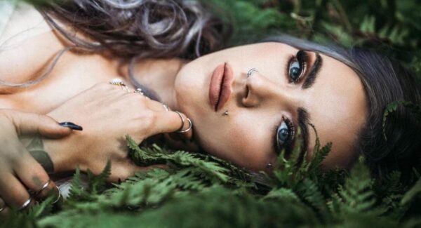 alternative boho bridal hair and makeup
