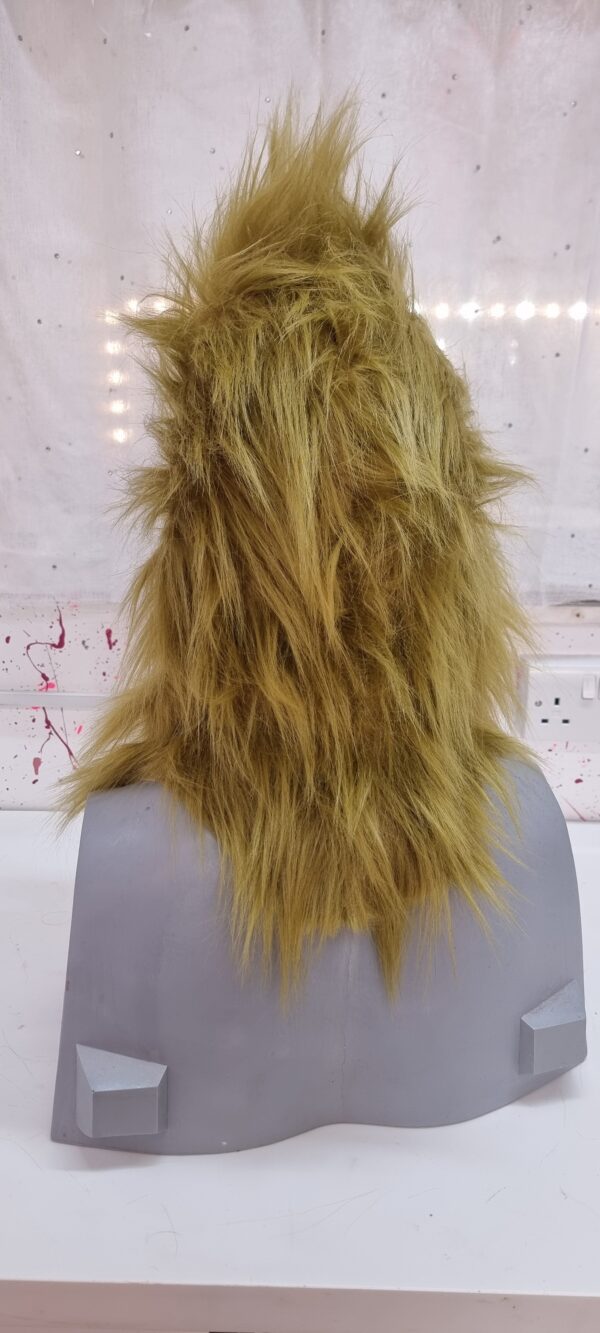Grinch Pull-Over Mask with Fur Hood