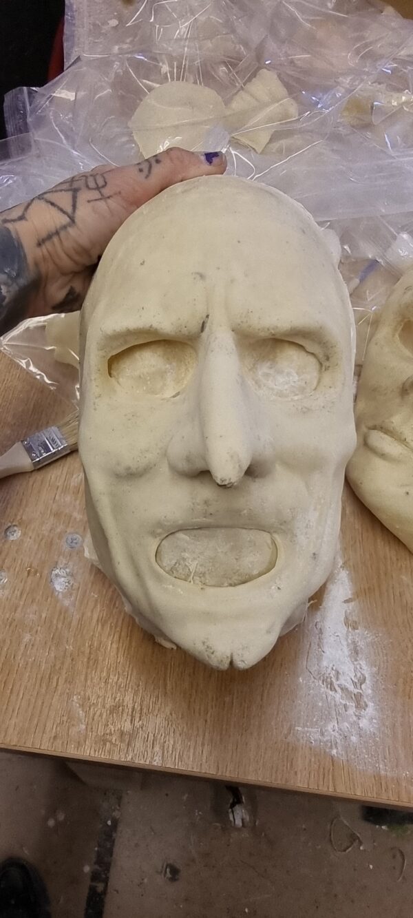 Terrifer latex full face prosthetic - half face prosthetics for sale
