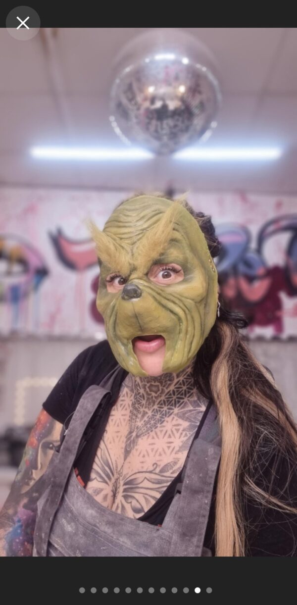 the grinch latex mask