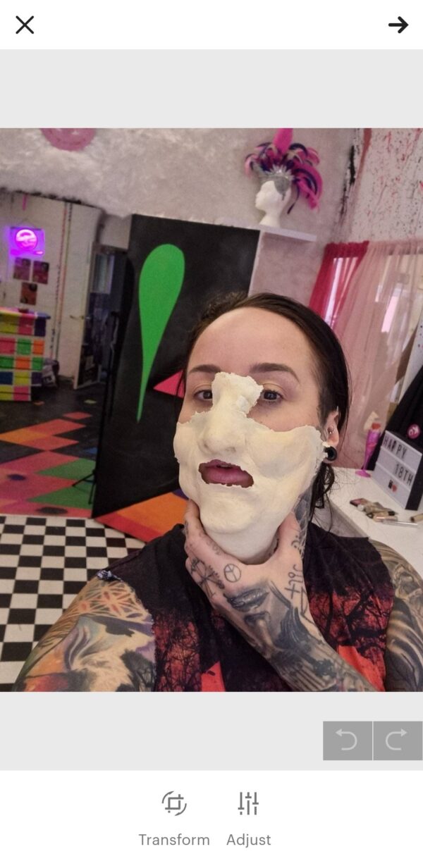 Swollen Face Latex Prosthetic - Image 6