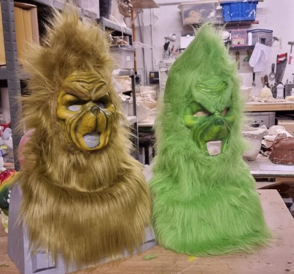 the grinch latex pullover mask fancy dress costume