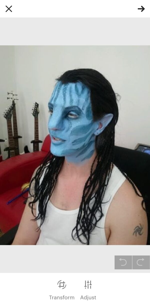avatar prosthetic mask costume