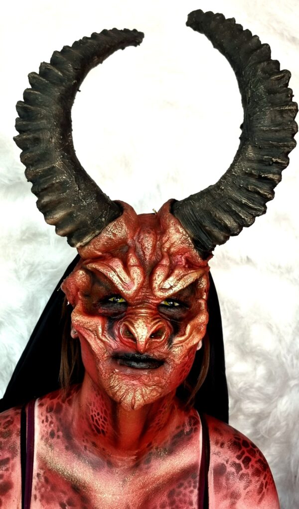 Two-Piece Krampus Demon Mask