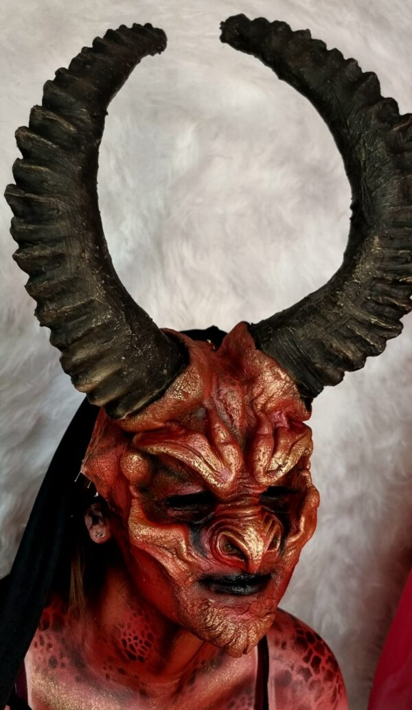 Two-Piece Krampus Demon Mask