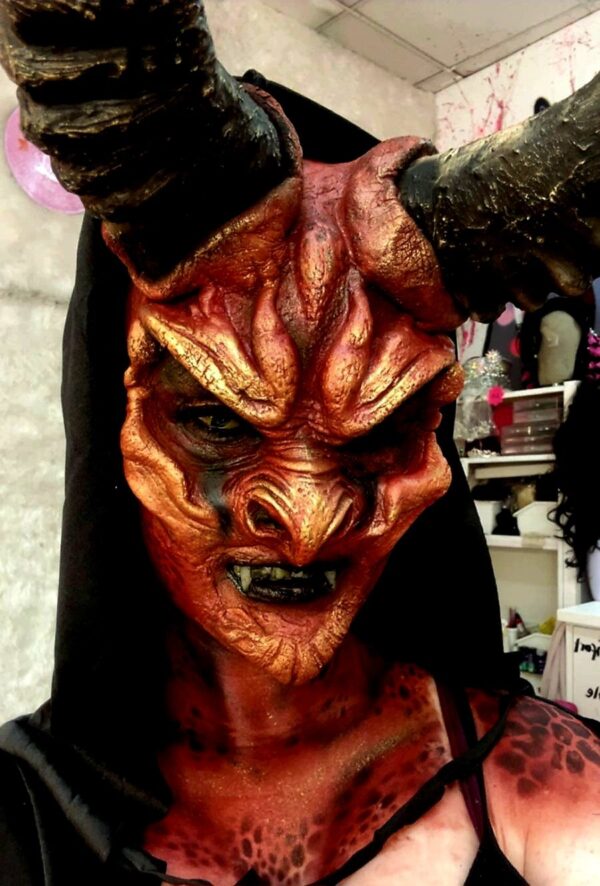 Two-Piece Krampus Demon Mask