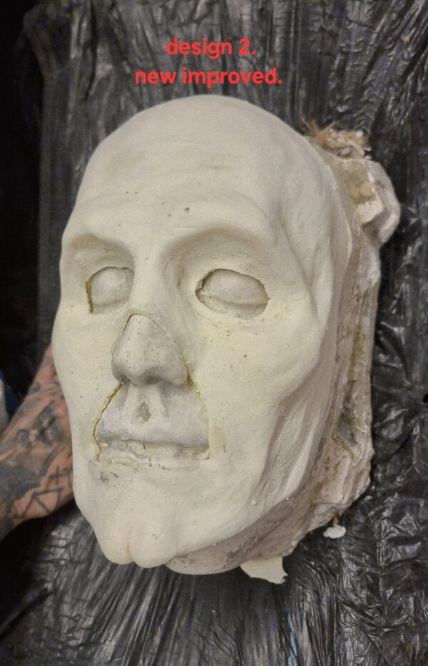 the mask style skeleton prosthetic jm carey cosplay foam latex
