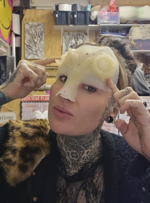 forehead and nose prosthetic