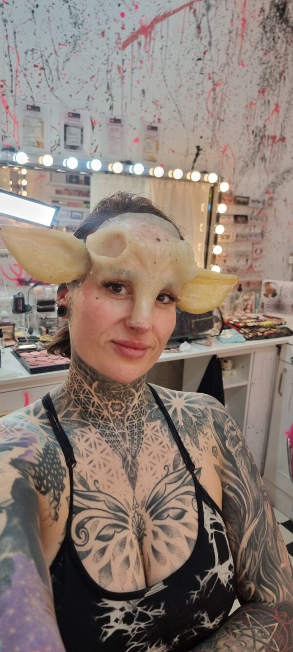 forehead and nose and ears prosthetic