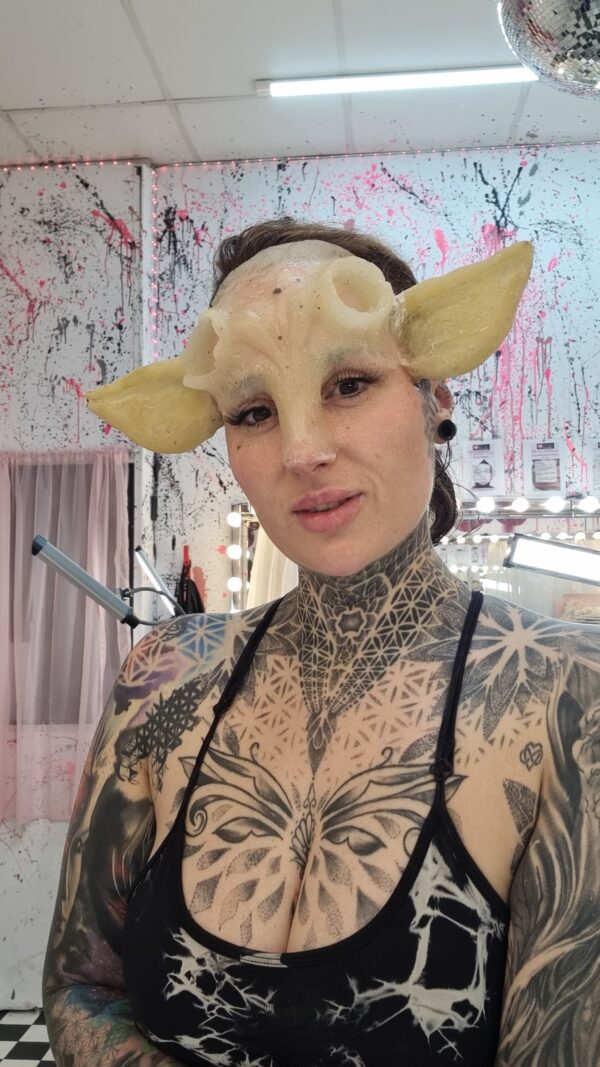 forehead and nose and ears prosthetic
