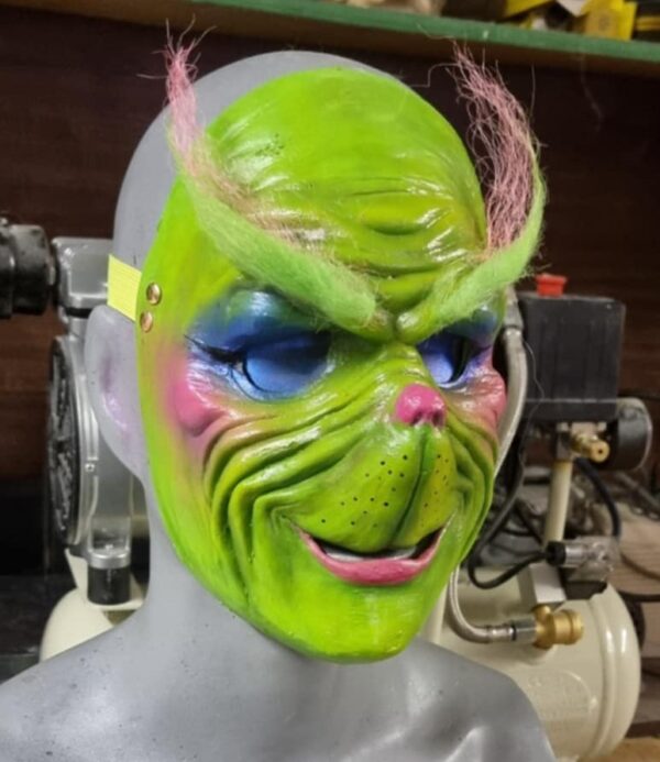 miss smiley grinch mask
