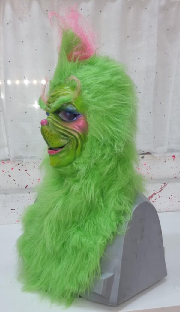 grinch faux fur hood