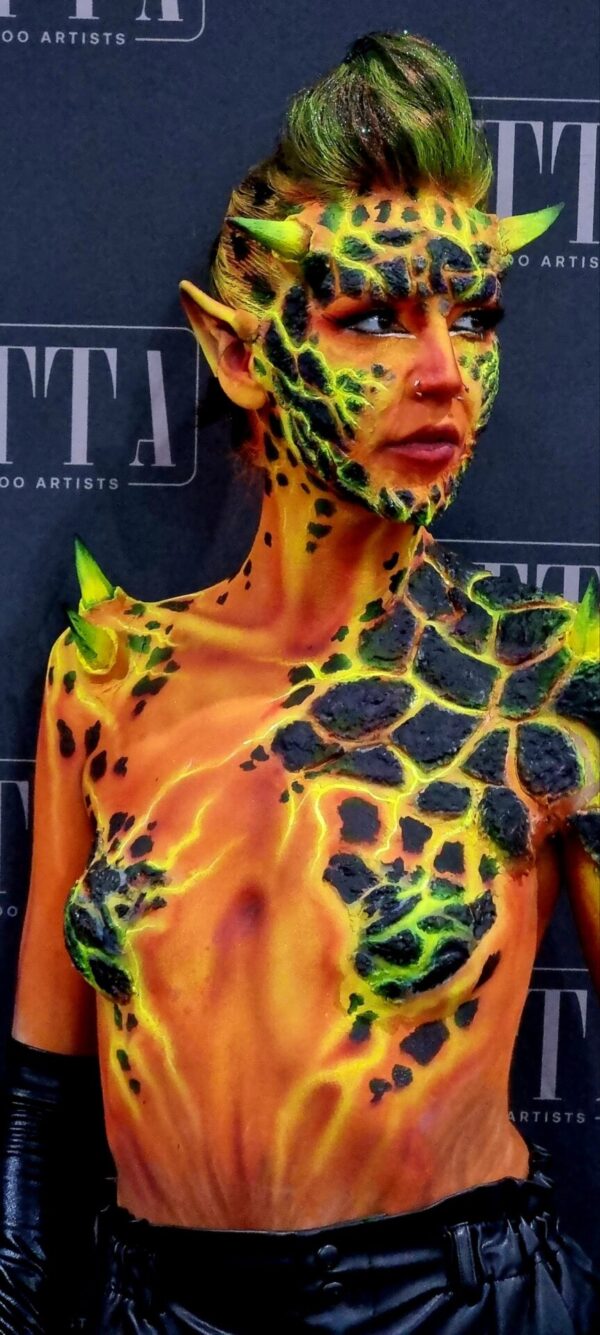 BODY burn Charcoal prosthetic