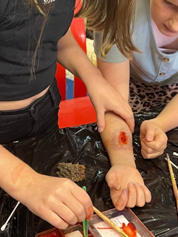 young adults and Teens fun creative special effects makeup lesson leicester