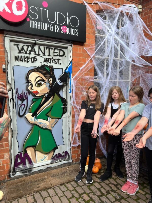young adults and Teens fun creative special effects makeup lesson leicester