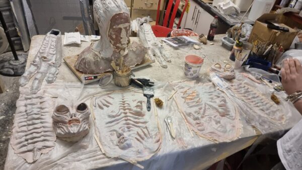 back prosthetic - horror gore - body of souls zombie alien