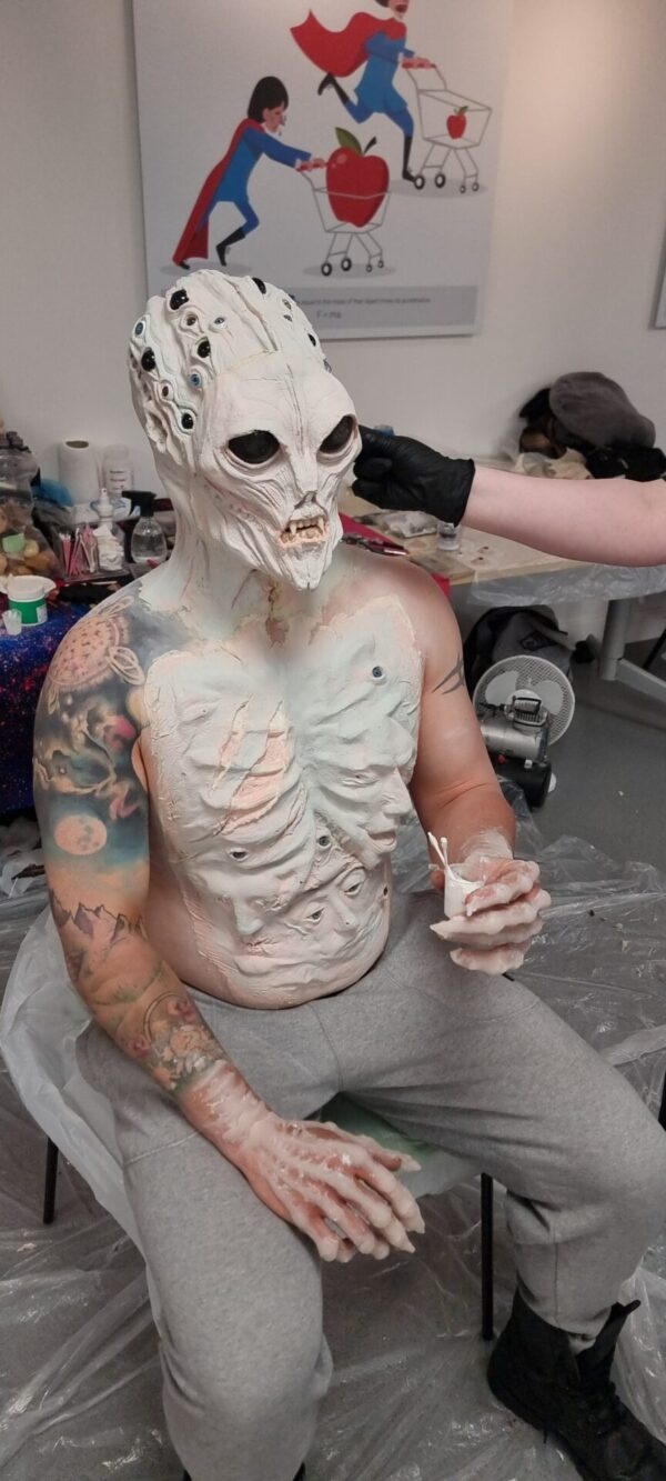 back prosthetic - horror gore - body of souls zombie alien