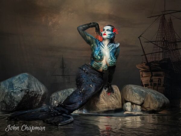 mermaid siren boob chest latex prosthetic - Image 2