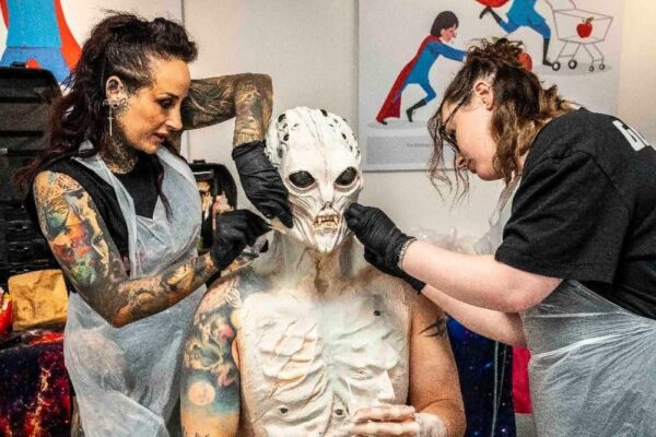 Half Alien Face Prosthetic - Image 6