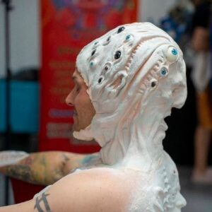 Cowl Alien Full Head Prosthetic – "Body of Souls" Hybrid (Foam Latex)