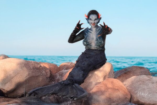 mermaid siren boob chest latex prosthetic - Image 4
