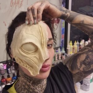 Half Alien Face Prosthetic