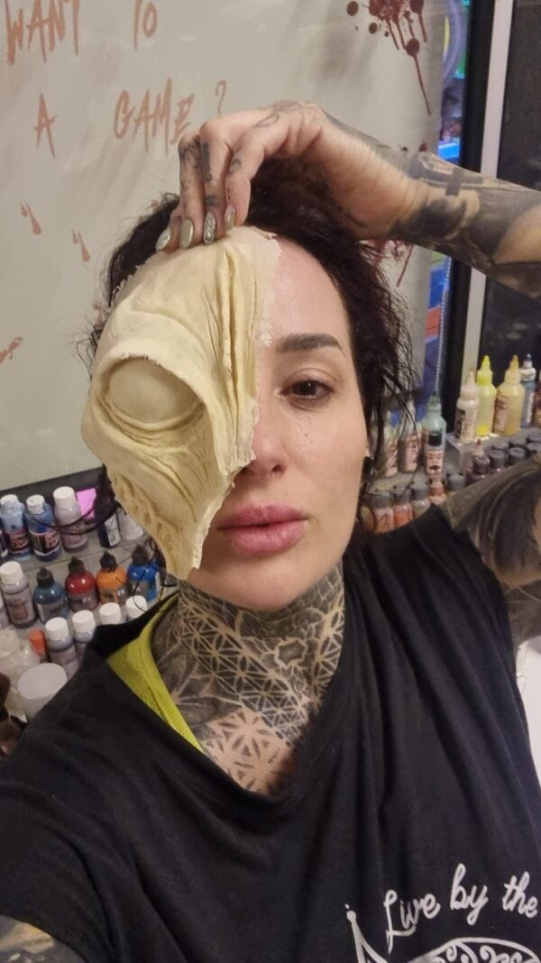 Half Alien Face Prosthetic – Latex or Foam Latex